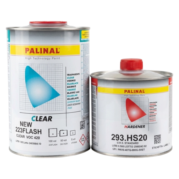 Лак 223.FLASH CLEAR COAT 2K (1л) + затв. 293.HS20M (0,5л)